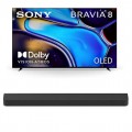 K55XR80 55 Inch IMAX Enhanced Bravia OLED 4K HDR Google TV with a Sony HT-A8000 BRAVIA Theater Bar Soundbar (2024)