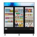 Koolmore - 78 in. Three-Door Merchandiser Refrigerator - 53 Cu Ft. MDR-3GD - Black