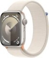 Apple - Refurbished Watch Series 9 GPS 45mm Aluminum Case with Sport Loop - Starlight - (2023)