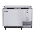 Koolmore - 72 in. Commercial Three Glass Door Back Bar Cooler Refrigerator with LED Lighting, 18 Cu. Ft Capacity in Stainless-Steel - Stainless Steel