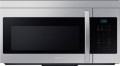Samsung - Geek Squad Certified Refurbished 1.6 cu. ft. Over-the-Range Microwave with Auto Cook - Stainless steel