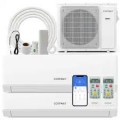 Costway - 36k BTU 2 Zone 7K + 18K BTU Split Air Conditioner 23 SEER2 208-230V Wifi Enabled - White