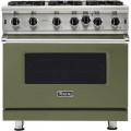 Viking - Professional 5 Series 5.1 Cu. Ft. Freestanding Gas Convection Range  Cypress Green