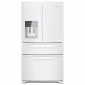 Whirlpool - 25 cu. ft. French Door Refrigerator with External Ice and Water Dispenser - White