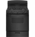 GE - 4.8 Cu. Ft. Freestanding Gas Range - Black