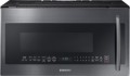 Samsung - 2.1 Cu. Ft. Grilling Over-the-Range Microwave with Sensor Cooking - Black Stainless Steel