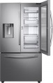 Samsung - 27.8 Cu. Ft. French Door Fingerprint Resistant Refrigerator with Food Showcase - Stainless Steel