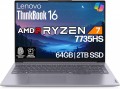 Lenovo ThinkBook 16 G7 Business Laptop, 16” FHD+, AMD Ryzen 7 7735HS, 64GB DDR5, 2TB NVMe, WiFi 6E + BT, Backlit KB, Fingerprint, HD Webcam, Win 11 Pro