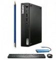 Lenovo - Upgraded - ThinkCentre M70q Gen 5 Desktop PC - Intel Core i5 1440T - 16GB Memory - 1TB SSD - Mouse - Keyboard - WiFi - Win11Pro - Black