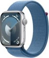 Apple GS Cert Refurb Watch Series 9 (GPS) 45mm Silver Aluminum Case with Winter Blue Sport Loop with Blood Oxygen - Silver - (2023)