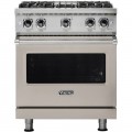 Viking - Professional 5 Series 4.0 Cu. Ft. Freestanding LP Gas Convection Range Pacific Gray