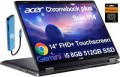 Acer - Chromebook Plus Spin 514 2-in-1 FHD+ Touchscreen Laptop - Intel Core i5 - 8GB RAM - 512GB SSD - Chrome OS- Google AI - 128GB IST SD Card - Gray