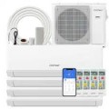 Costway - 36k BTU 4 Zone 7k + 9K + 9K + 24K BTU Mini Split Air Conditioner 23 SEER2 Wifi Enabled - White