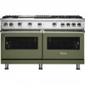 Viking - Professional 5 Series Freestanding Double Oven Gas Convection Range - Cypress Green