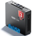 Geekom - Air12 Lite Mini PC, Intel 13th Gen Alder Lake N150 Desktop Computer, 8GB RAM& 256GB SSD, Windows 11 Pro Pre-installed - All Black