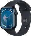 Apple GS Cert Refurb Watch Series 9 (GPS) 45mm Midnight Aluminum Case with Midnight Sport Band with Blood Oxygen - S/M - Midnight - (2023)