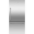 Fisher & Paykel - Freestanding 32-in 17.1 cu ft Refrigerator Freezer with Ice & Water - Black stainless steel