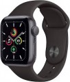 Geek Squad Certified Refurbished Apple Watch SE (GPS) 40mm Space Gray Aluminum Case with Black Sport Band - Space Gray