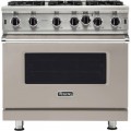 Viking - Professional 5 Series 5.1 Cu. Ft. Freestanding Gas Convection Range Pacific Gray