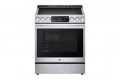 LG - STUDIO 6.3 Cu. Ft. Slide-In Smart Electric Induction True Convection Range with EasyClean and Air Sous Vide - Stainless Steel