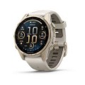 Garmin - fēnix 8 AMOLED Sapphire GPS Smartwatch 43mm Fiber-reinforced polymer - Soft Gold