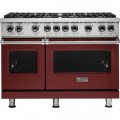 Viking - Professional 5 Series 6.1 Cu. Ft. Freestanding Double Oven LP Gas Convection Range Reduction Red