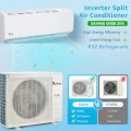 Winado - 38000 BTU 4-Zone Mini Split Air Conditioner/Heat Pump System, 20 SEER2 with Pre-Charged Condenser & 9K+ 9K+12K+18K Units - White