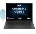 HP - OmniBook 3 Laptop 16.0 WUXGA Display (Ultra 7-255U, 16GB, 512GB SSD, Win 11 Home) w/Dockztorm Wireless Mouse - Mica Silver
