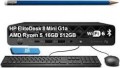 HP - EliteDesk 8 G1i - AMD Ryzen 5 220 2025 - 16 GB - 512 GB SSD - Small Form Factor - Windows 11 Pro - Black