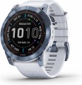 Garmin - fēnix 7X Sapphire Solar GPS Smartwatch 51 mm Fiber-reinforced polymer - Mineral Blue DLC Titanium