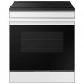Samsung - Bespoke 6.3 Cu. Ft. Slide-In Electric Induction Range with Air Fry - White Glass