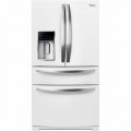 Whirlpool - 24.7 Cu. Ft. 4-Door French Door Refrigerator - Ice white