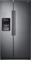 Samsung - 24.5 Cu. Ft. Side-by-Side Refrigerator - Black stainless steel