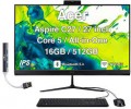 Acer - Upgraded - All-in-One Desktop,27 IPS FHD Display (Intel Core 5 120U, 16GB, 512GB SSD, Integrated Graphics, Win 11 Pro) w/USB Hub