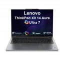 Lenovo - ThinkPad X9 14 Aura Edition Laptop 14.0 2.8K Display (Ultra 7-258V, 32GB, 2TB SSD, Win 11 Pro) w/17in Backpack - Thunder Grey