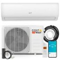 Costway - 23000 BTU Mini Split Air Conditioner Heater Pump System Cools Up to 1500 Sq. Ft - White