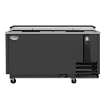 Koolmore - 65 in. Commercial Bottle Cooler in Black with Built-In Opener, ETL Listed, 19 cu. ft. (KM-BOC65-BK) - Black painted steel