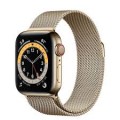 Apple Watch Series 6 (GPS + Cellular) 40mm Gold Stainless Steel Case with Gold Milanese Loop - Gold