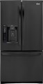LG - 26.8 Cu. Ft. French Door Refrigerator with Thru-the-Door Ice and Water - Black