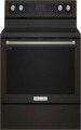 KitchenAid - 5.8 Cu. Ft. Self-Cleaning Freestanding Gas True Convection Range with Even-Heat - Black Stainless Steel