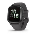 Garmin USA - Venu® Sq 20mm GPS smartwatch with all-day health monitoring - Shadow Gray
