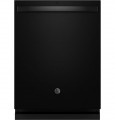 GE - Top Control Dishwasher with Stainless Steel Interior and Sanitize Cycle - Black Slate