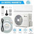Winado - 9000 BTU Mini Split Air Conditioner & Heater, 19 SEER2 115V Dehumidification/Energy Saving Wall Install Unit Kit - White