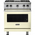 Viking - Professional 5 Series 4.0 Cu. Ft. Freestanding LP Gas Convection Range Vanilla Cream