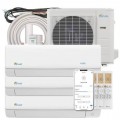 Senville - 28000 BTU Tri-Zone Mini Split Air Conditioner - Heat Pump - SENA/30HF/T - White
