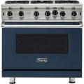 Viking - Professional 5 Series 5.1 Cu. Ft. Freestanding Gas Convection Range  Slate Blue
