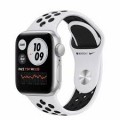 Apple Watch Nike SE (GPS) 44mm Silver Aluminum Case with Pure Platinum/Black Nike Sport Band - Silver