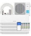 Costway - 36k BTU 4 Zone 7k + 12K + 12K + 18K BTU Mini Split Air Conditioner 23 SEER2 Wifi Enabled - White