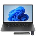 HP - Upgraded - OmniBook 3 Laptop 17.3 FHD Display (Ultra 7-255U, 64GB, 4TB SSD, Win 11 Pro) w/Dockztorm Wireless Mouse - Mica Silver