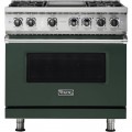 Viking  5-Series 5.6 Cu. Ft. Self-Cleaning Freestanding Dual Fuel Convection Range - Green
